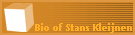 Bio of Stans Kleijnen